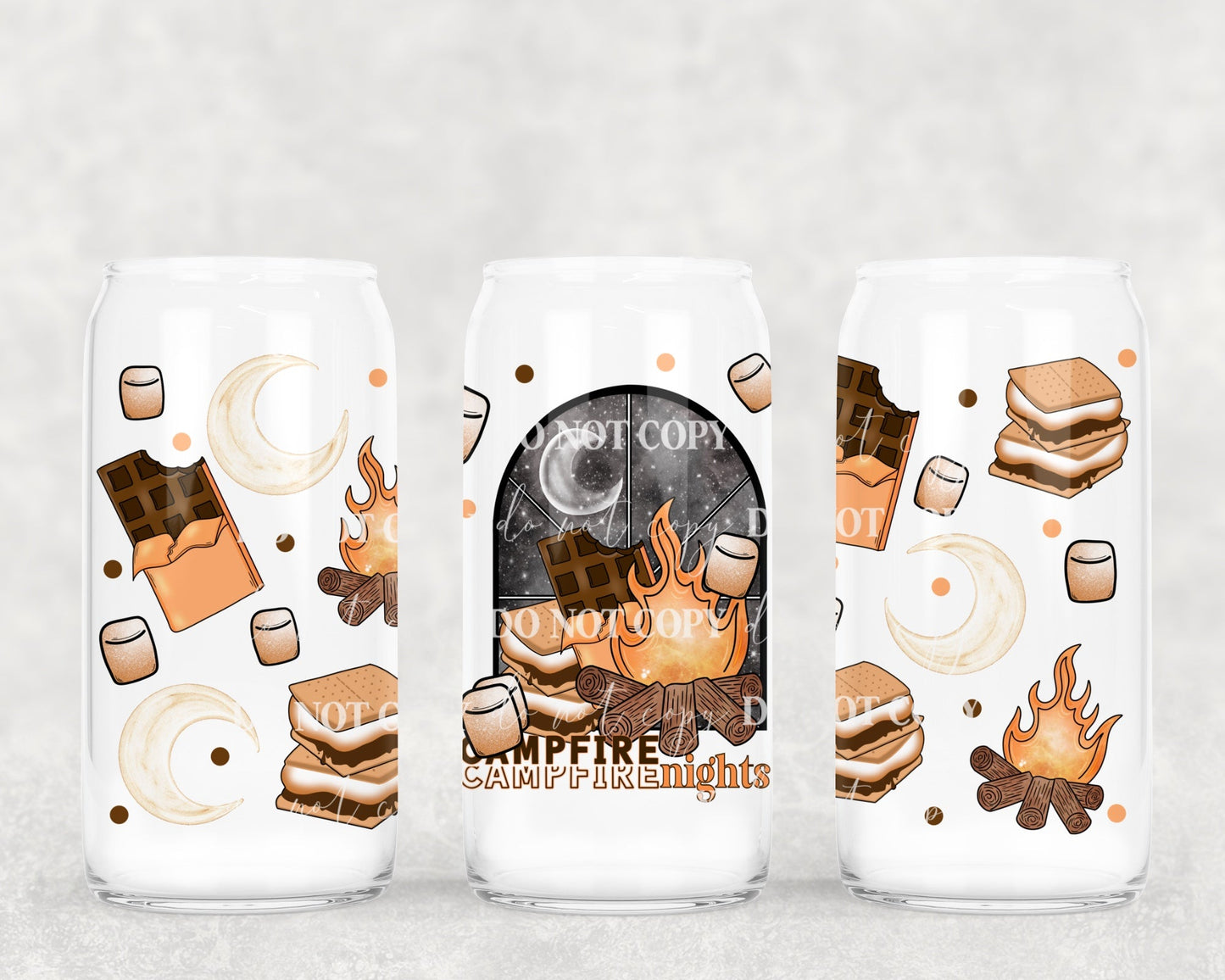 Campfire Nights UV DTF Wrap