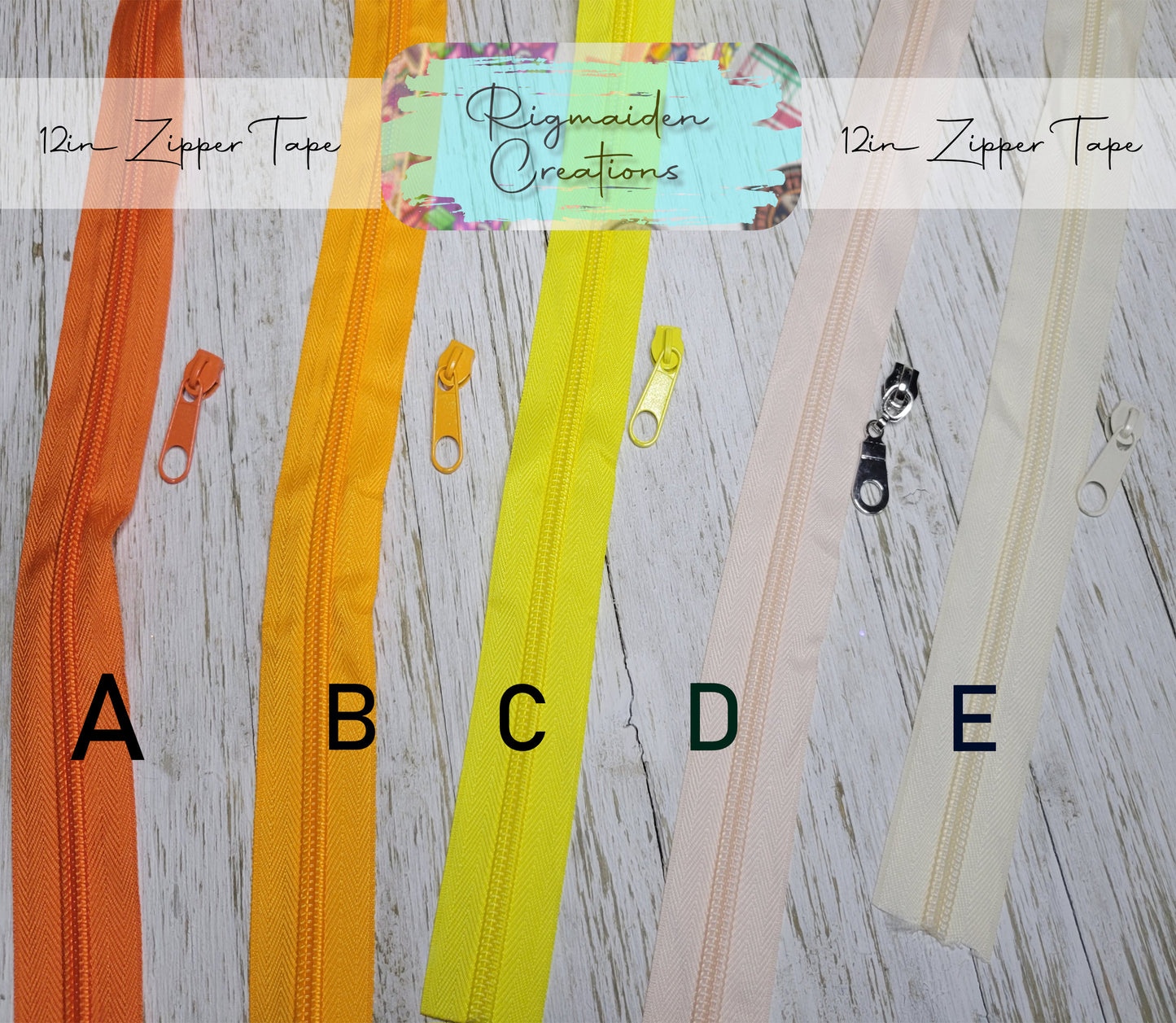 12in Zipper Tape with Pull