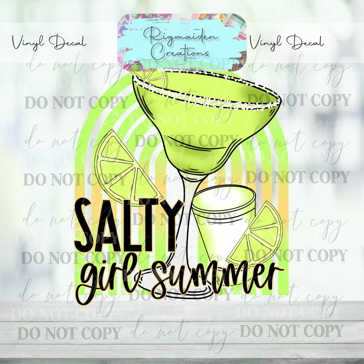 Margarita Summer Vinyl Decal
