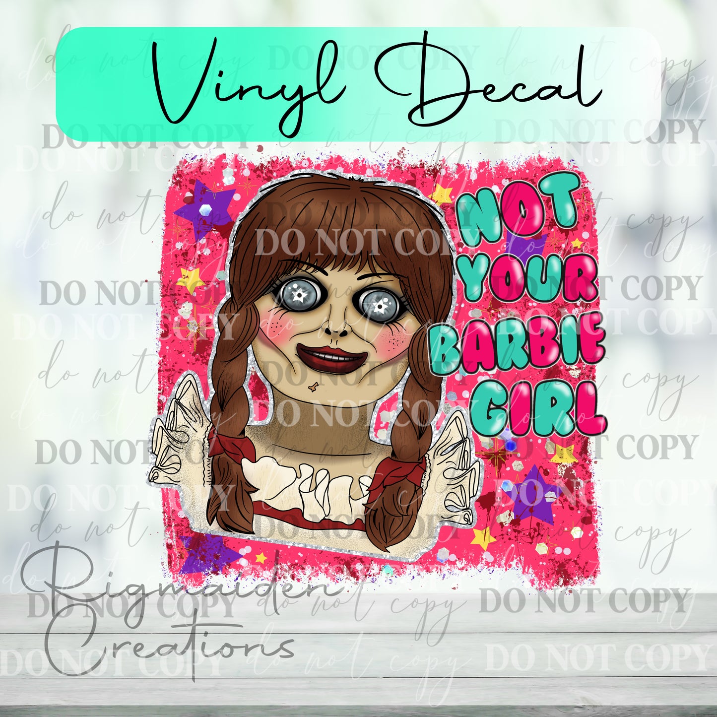 Not Your Average Barbie Girl Vinyl Decal