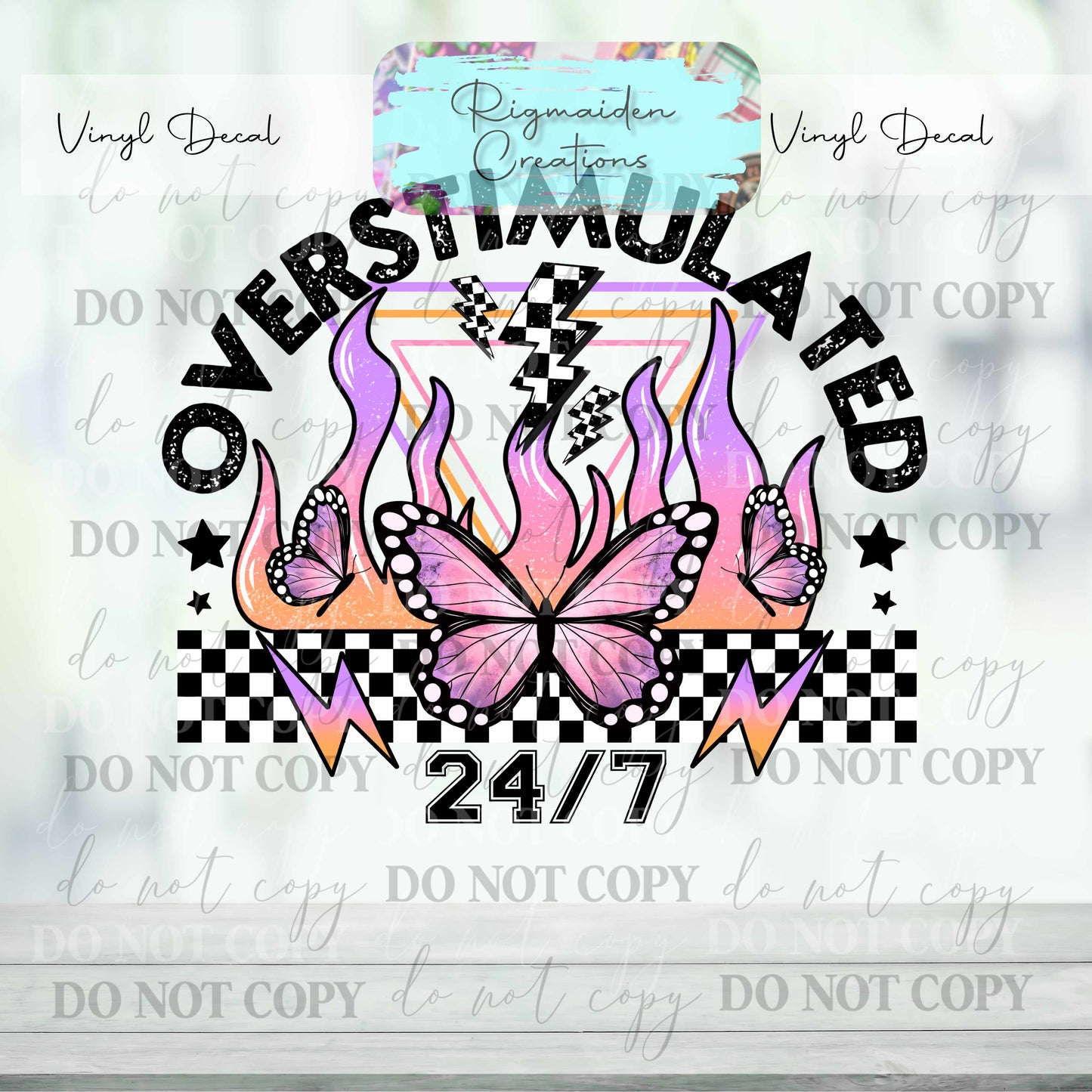 Overstimulated Vinyl Decal