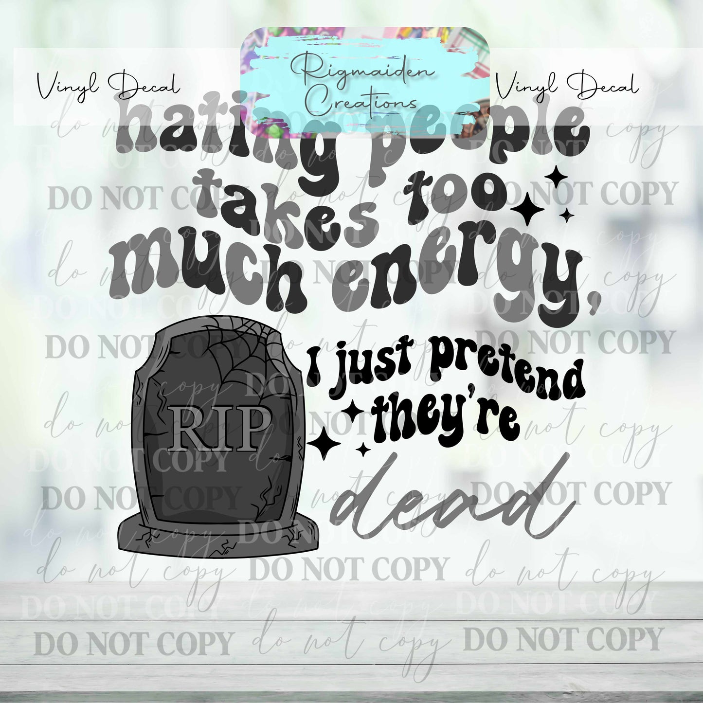 Hating People Vinyl Decal