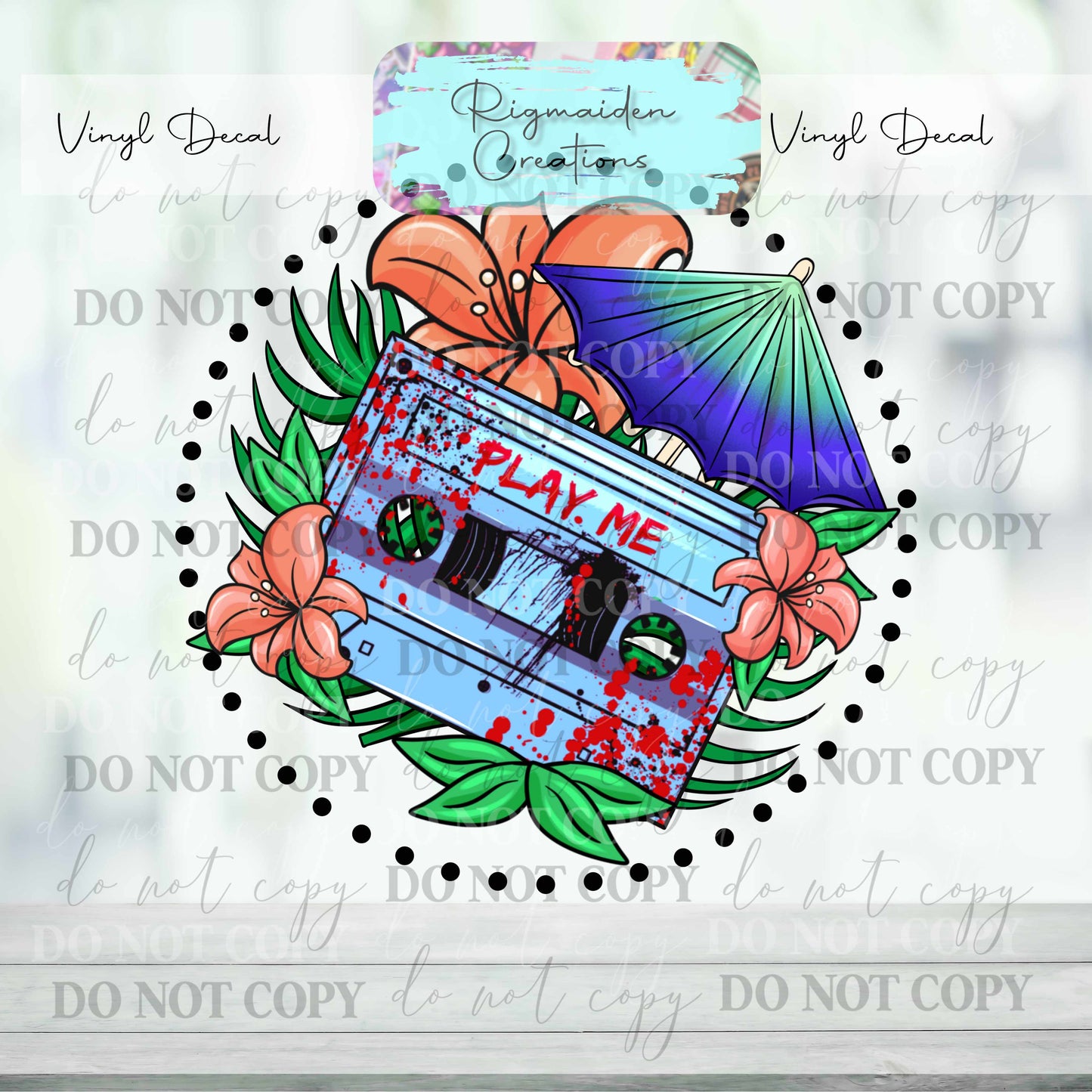 Tiki Terror Tape Vinyl Decal