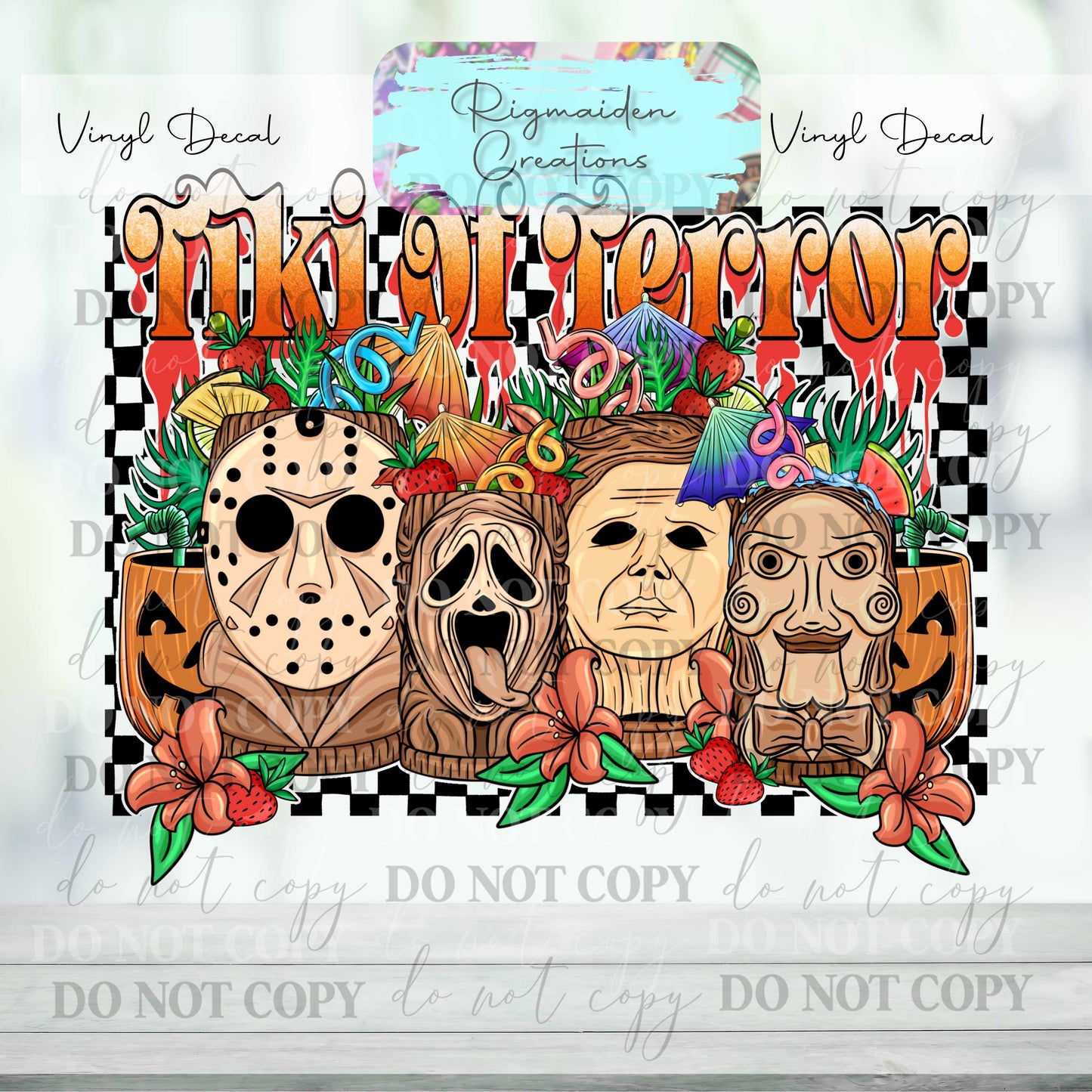 Tiki of Terror Vinyl Decal