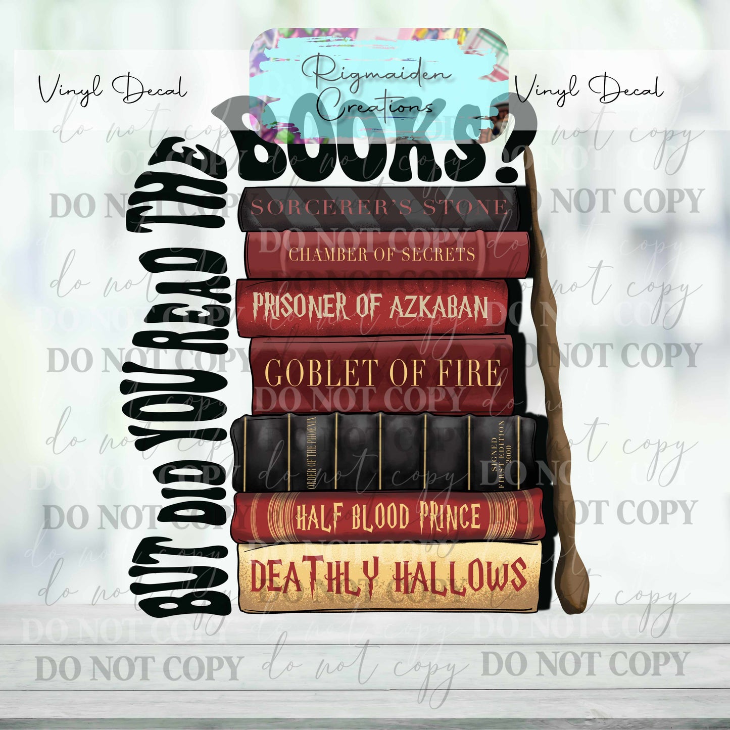 Wizard Books 2 Vinyl Decal