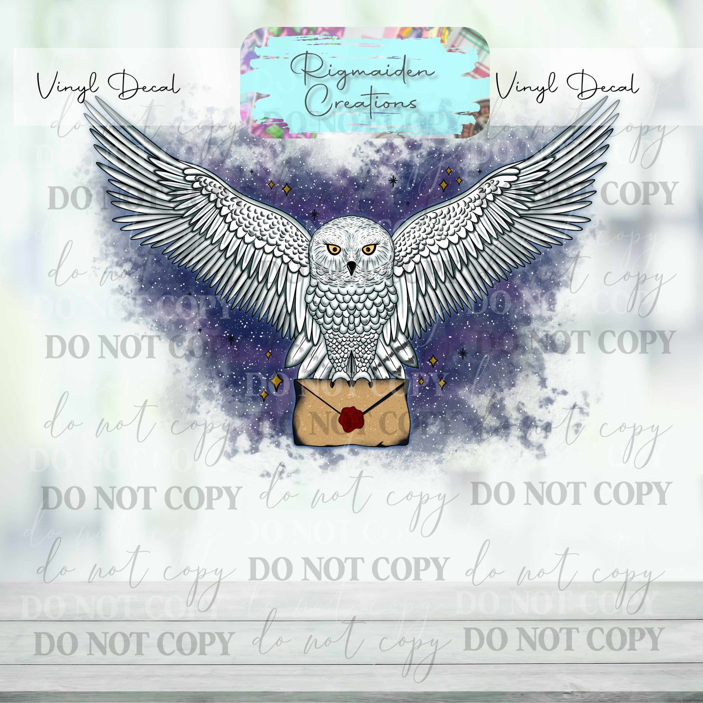 Wizard Owl Vinyl Decal
