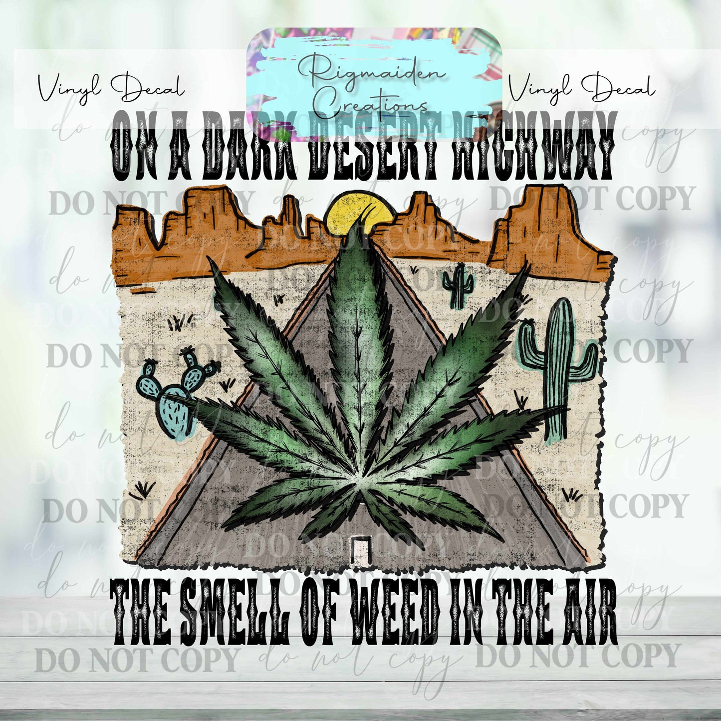 Desert Highway Vinyl Decal