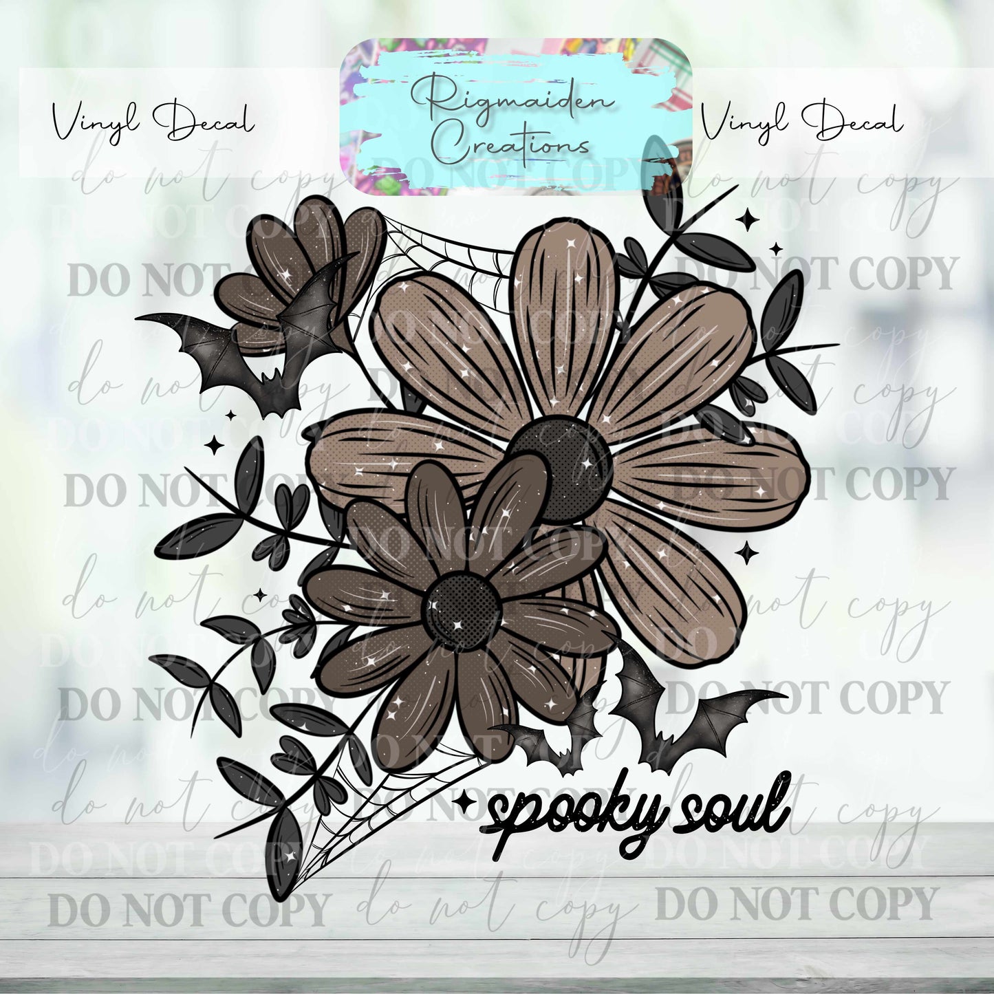 Floral Webs Vinyl Decal