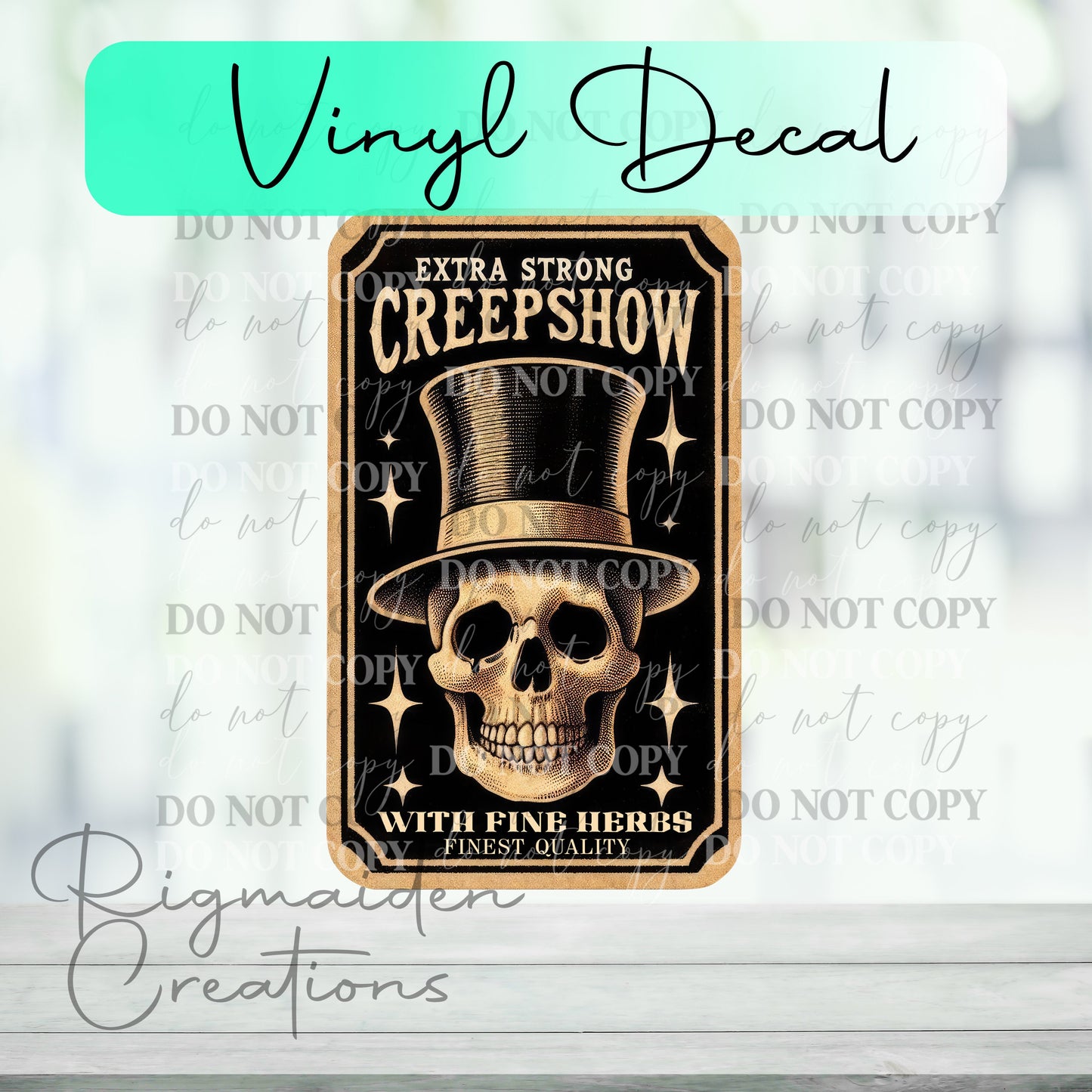 Creepshow Potion Label Vinyl Decal