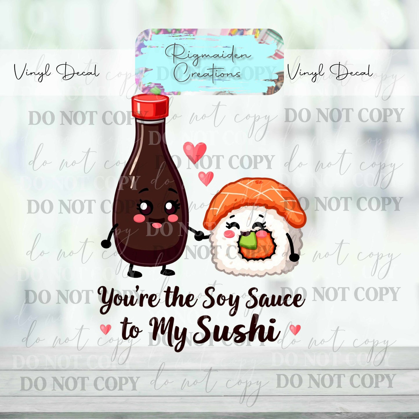 Soy Sauce and Sushi Vinyl Decal