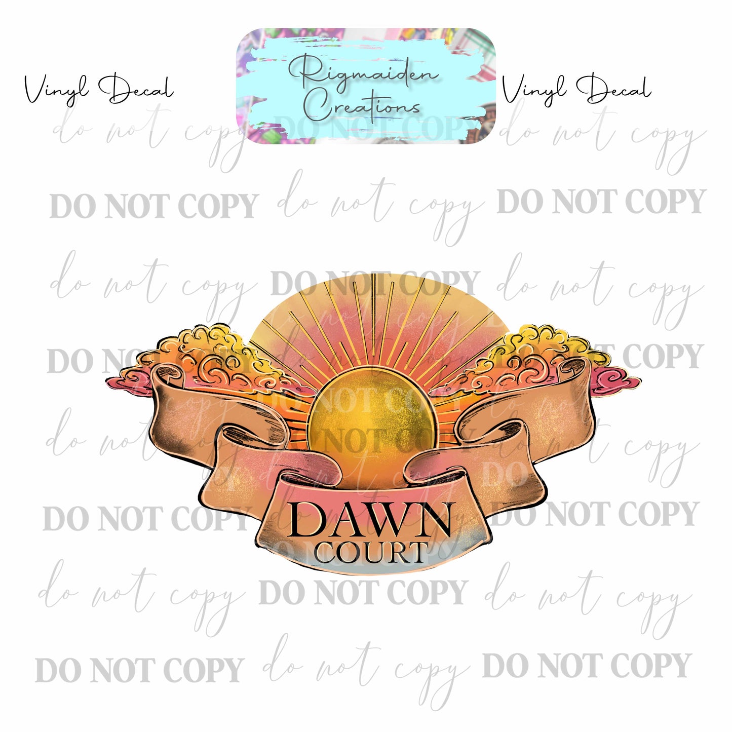 Dawn Court Vinyl Decal