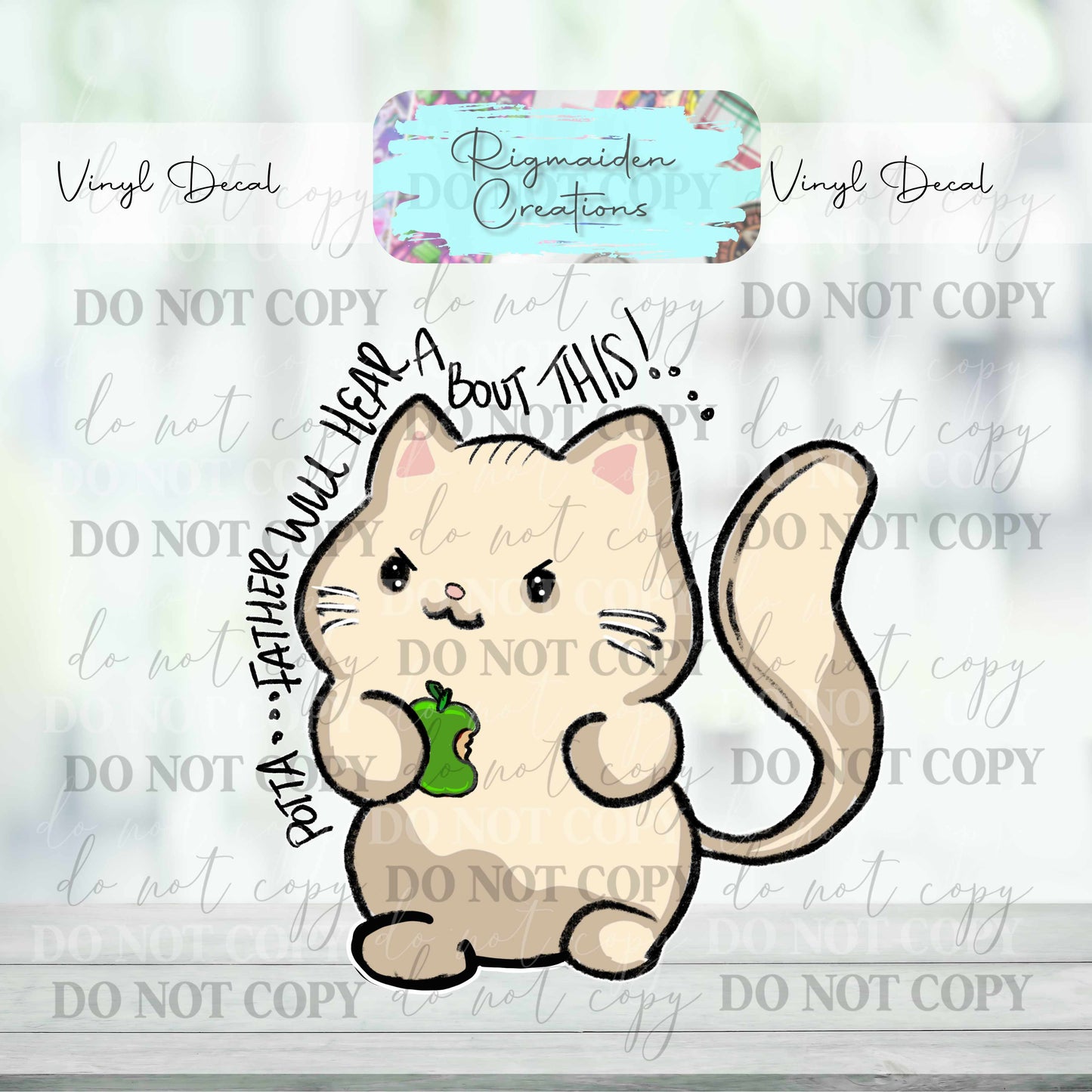Wizard Cats Vinyl Decal