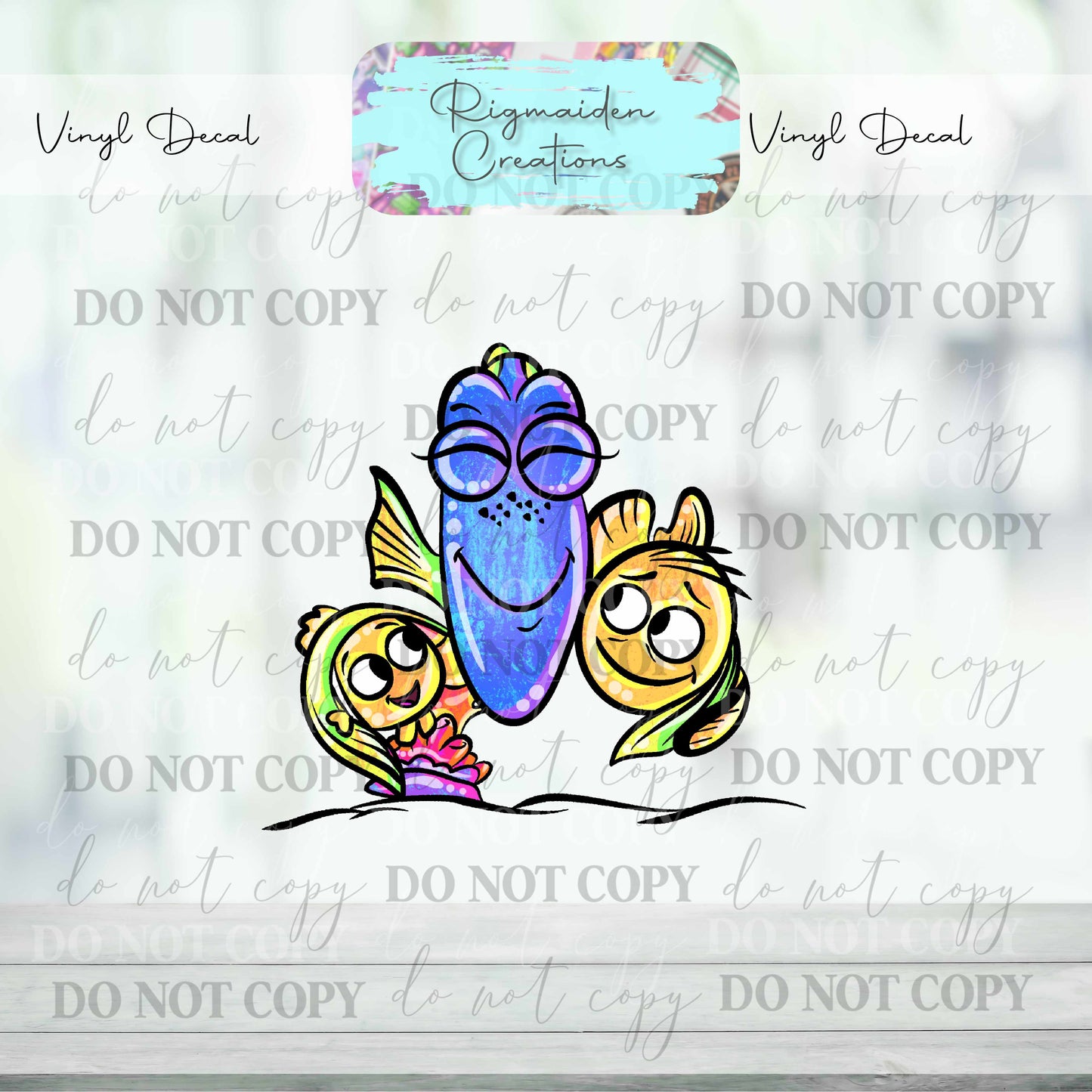 Dory Nemo Dark Blue Decal