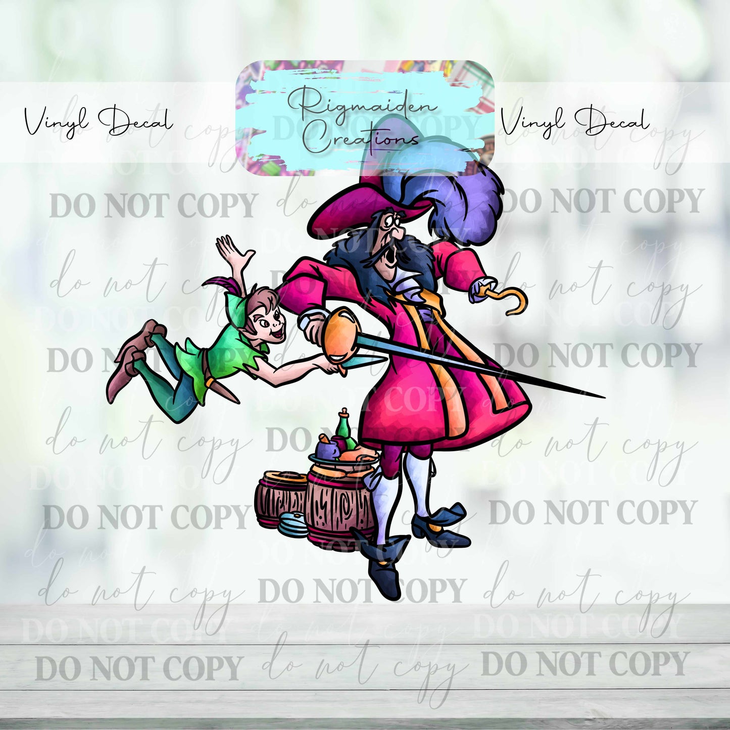 Captain Hook Villain Decal
