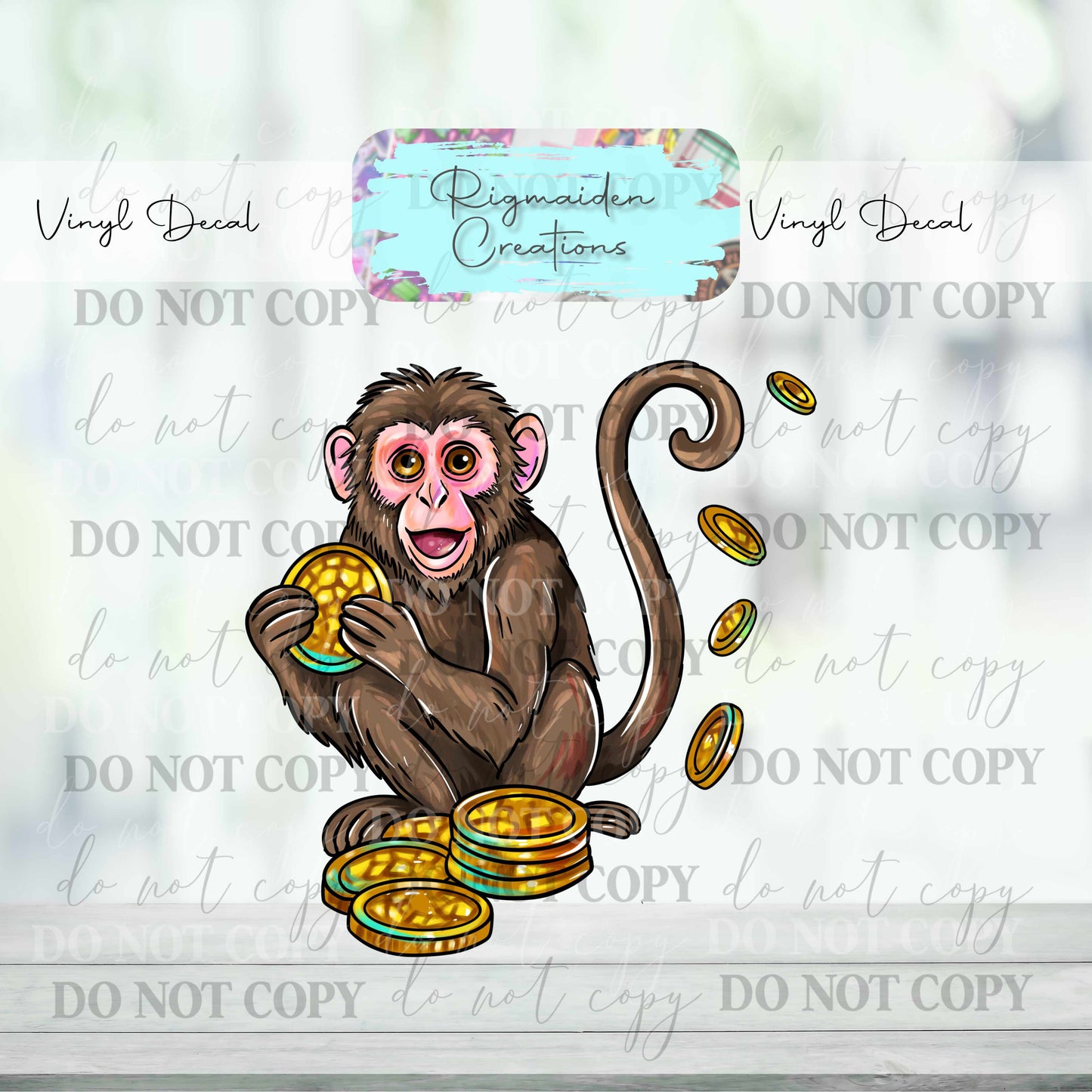 Pirate Monkey Decal