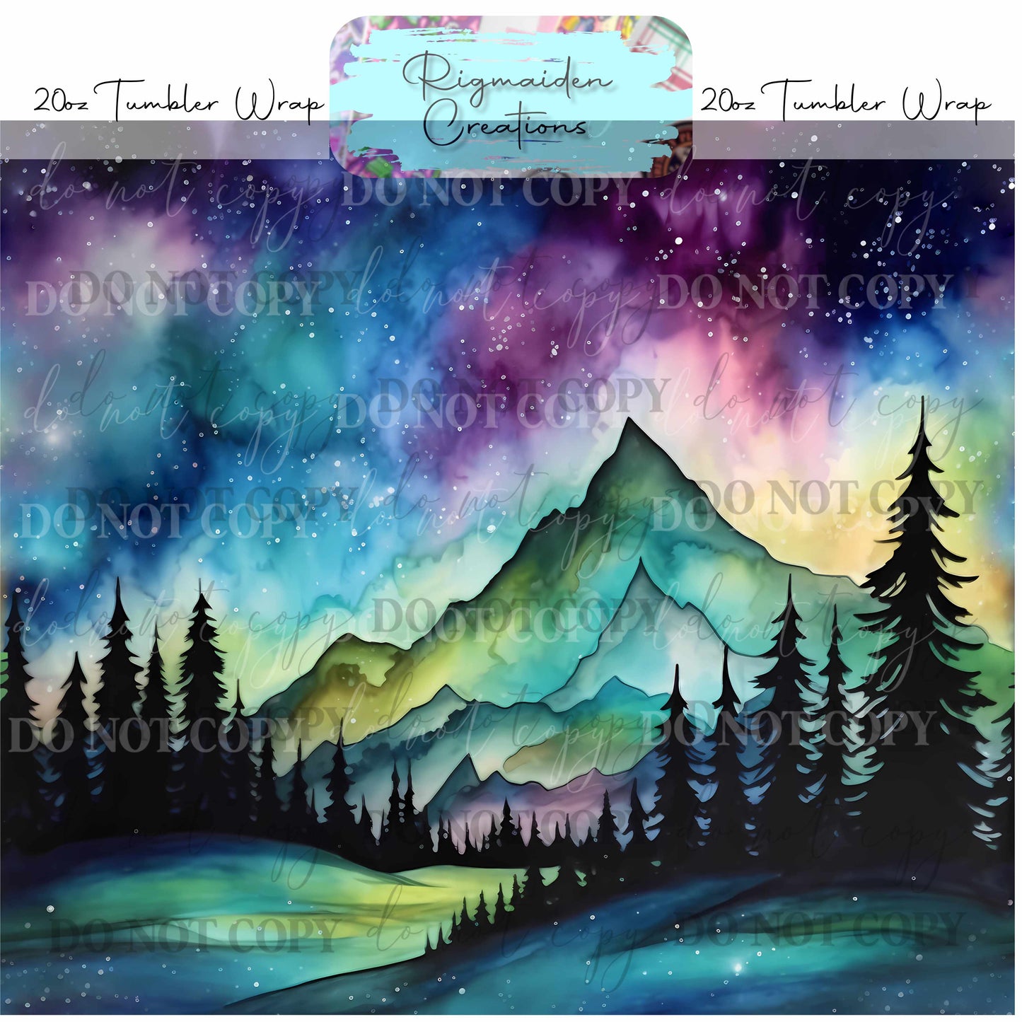 Northern Lights - 20oz Tumbler Wrap {Multiple}