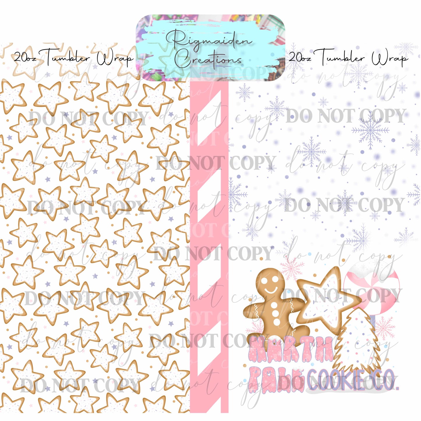 North Pole Cookies - 20oz Tumbler Wrap {Multiple}