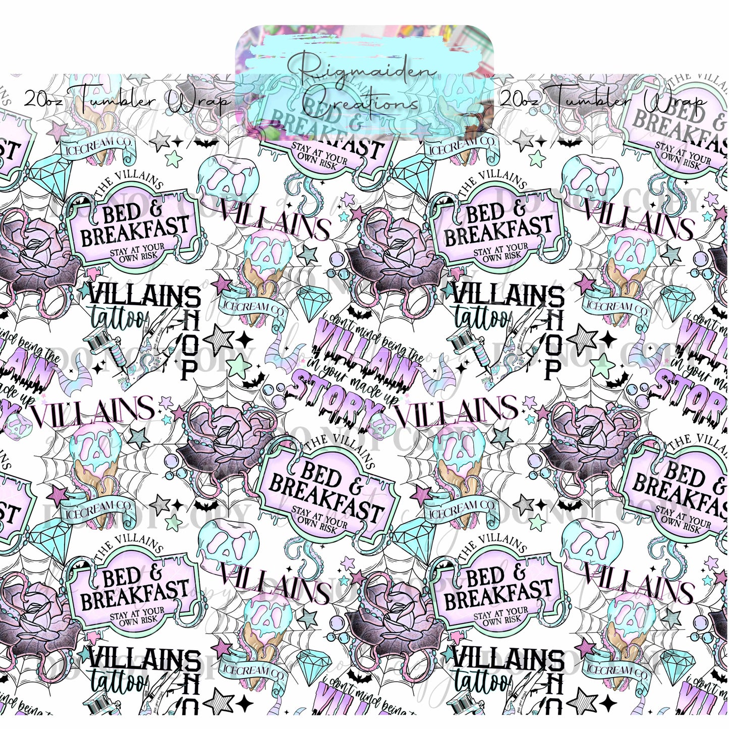 Villainous Ventures - 20oz Tumbler Wrap