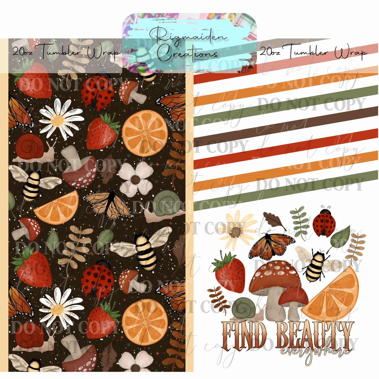 Autumn Harvest - 20oz Tumbler Wrap