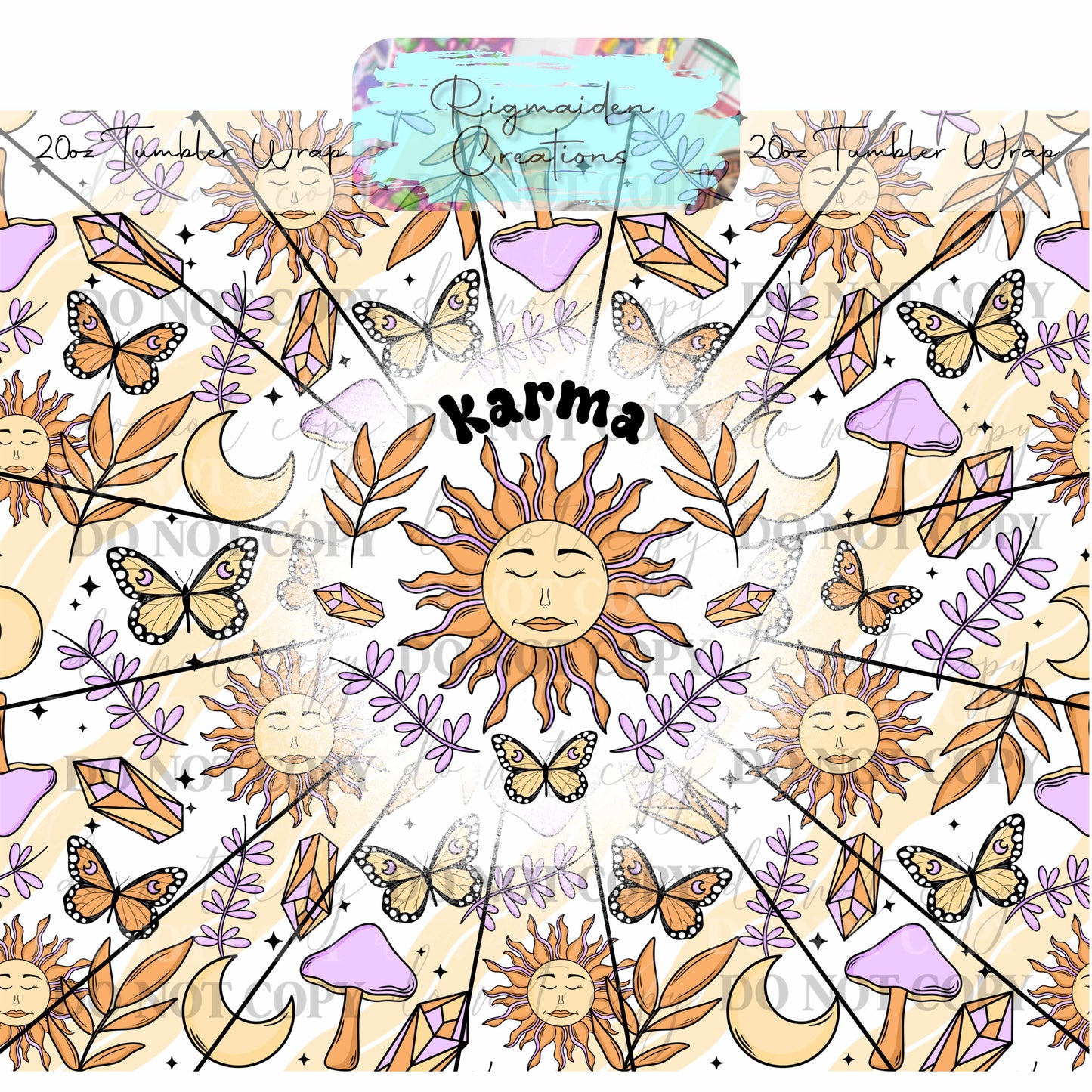 Karma Bloom - 20oz Tumbler Wrap