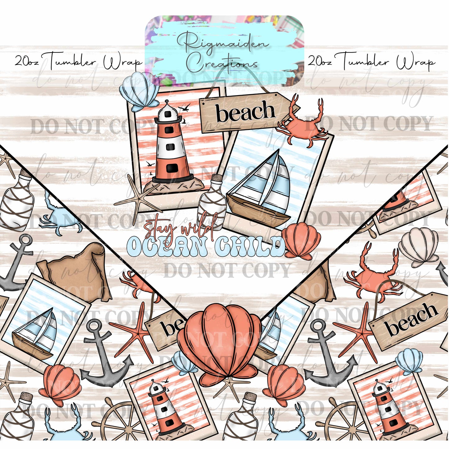 Coastal Memories - 20oz Tumbler Wrap