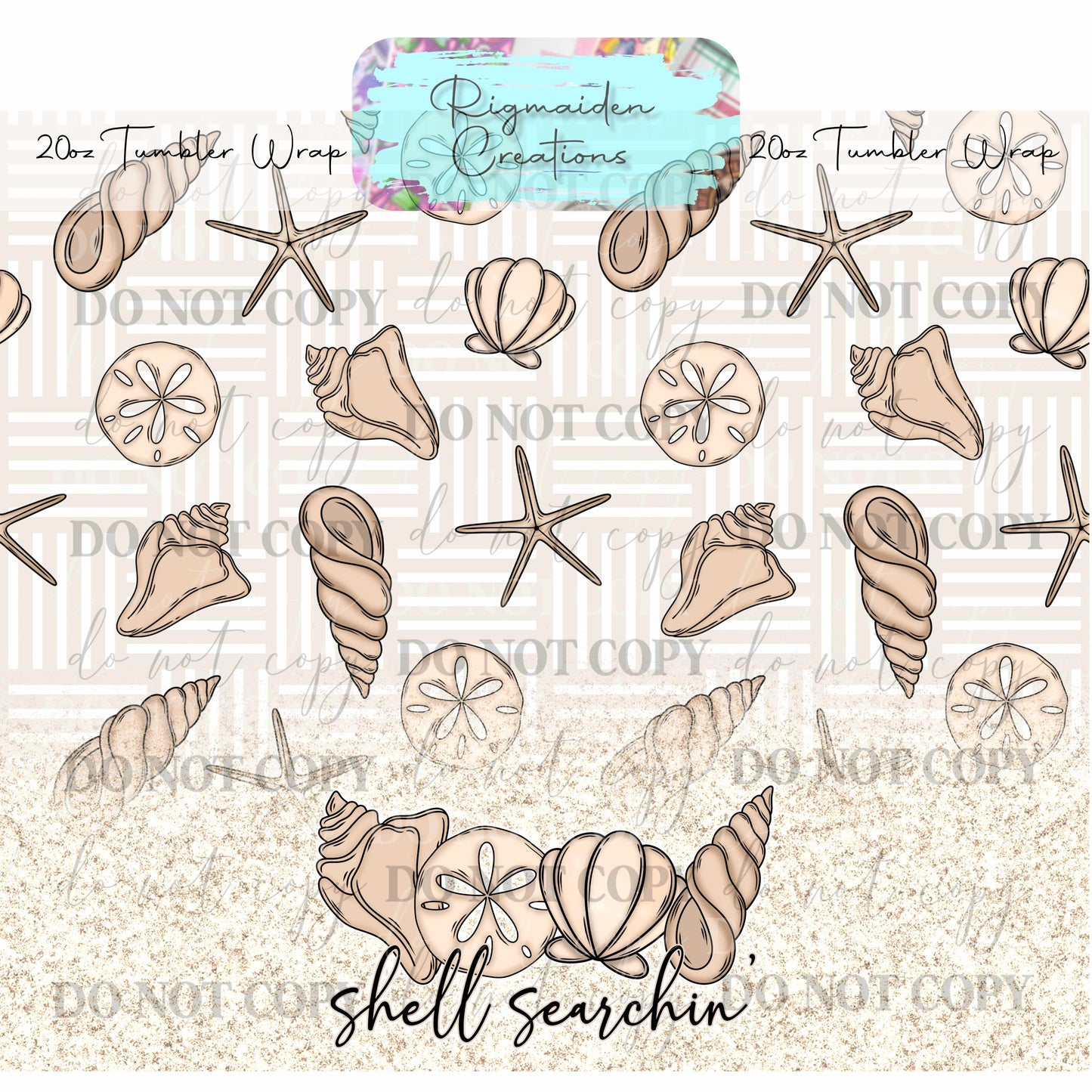 Coastal Calm - 20oz Tumbler Wrap