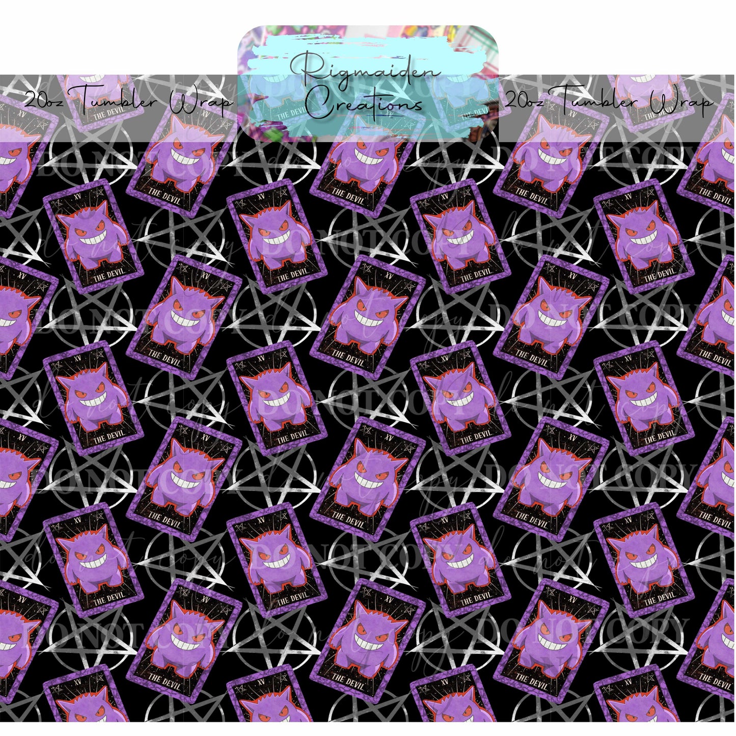 Spooky Ghost - 20oz Tumbler Wrap {Multiple}