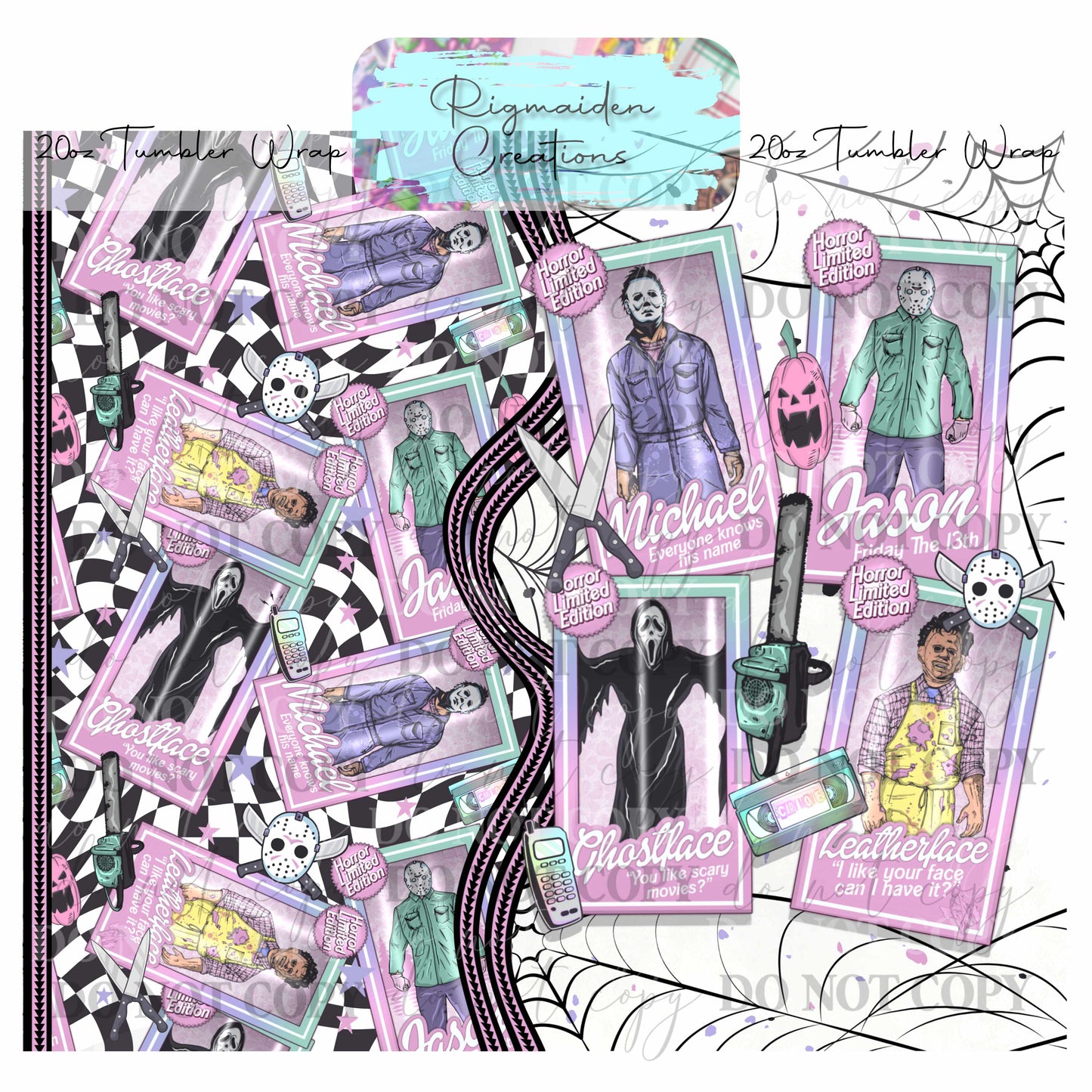 Slasher Squad: Hood Horror - 20oz Tumbler Wrap