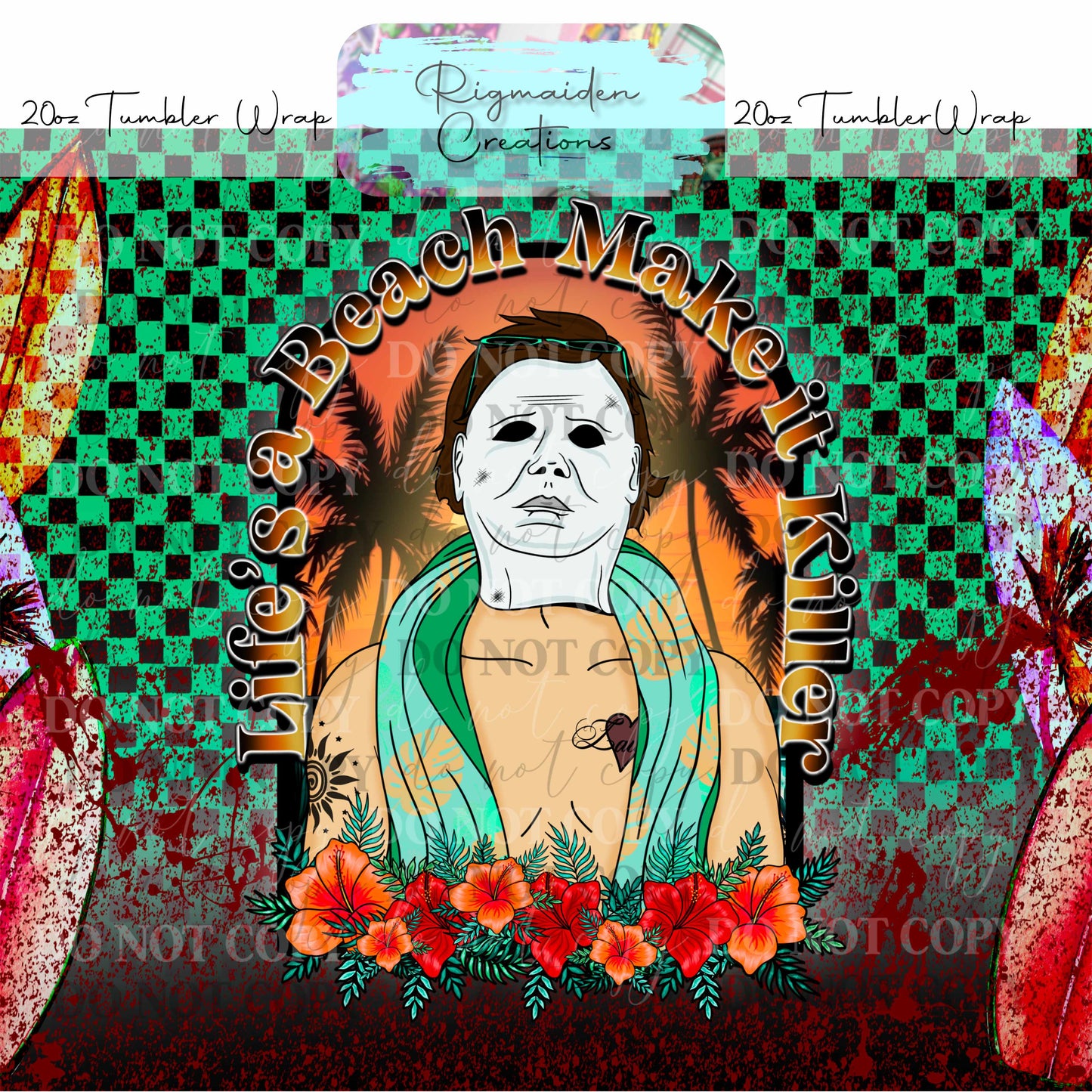 Slasher Summer Bash - 20oz Tumbler Wrap {Multiple}