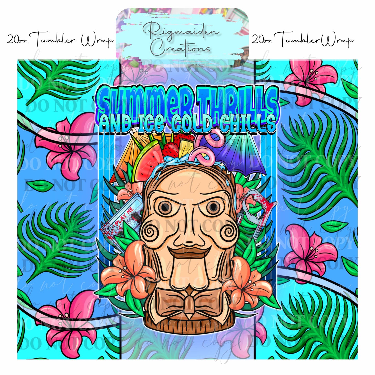Tiki of Terror - 20oz Tumbler Wrap {Multiple}