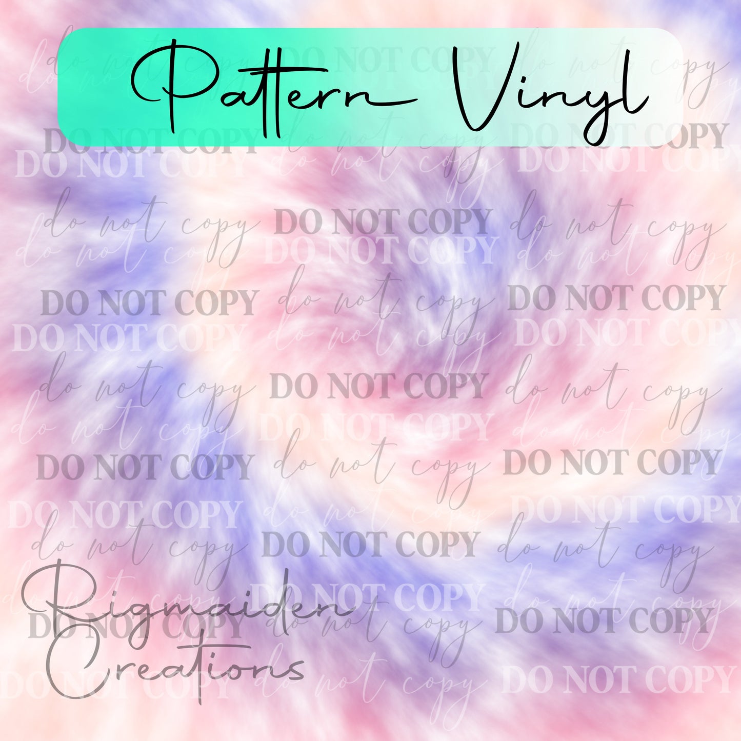 Pastel Tie Dye 1 Vinyl