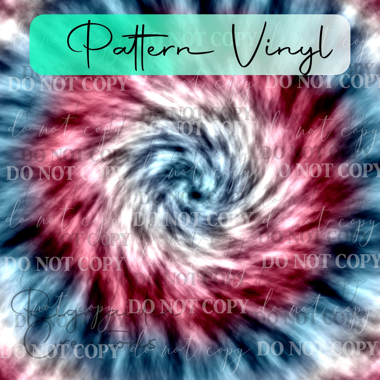 Patriotic Tie Dye Vinyl