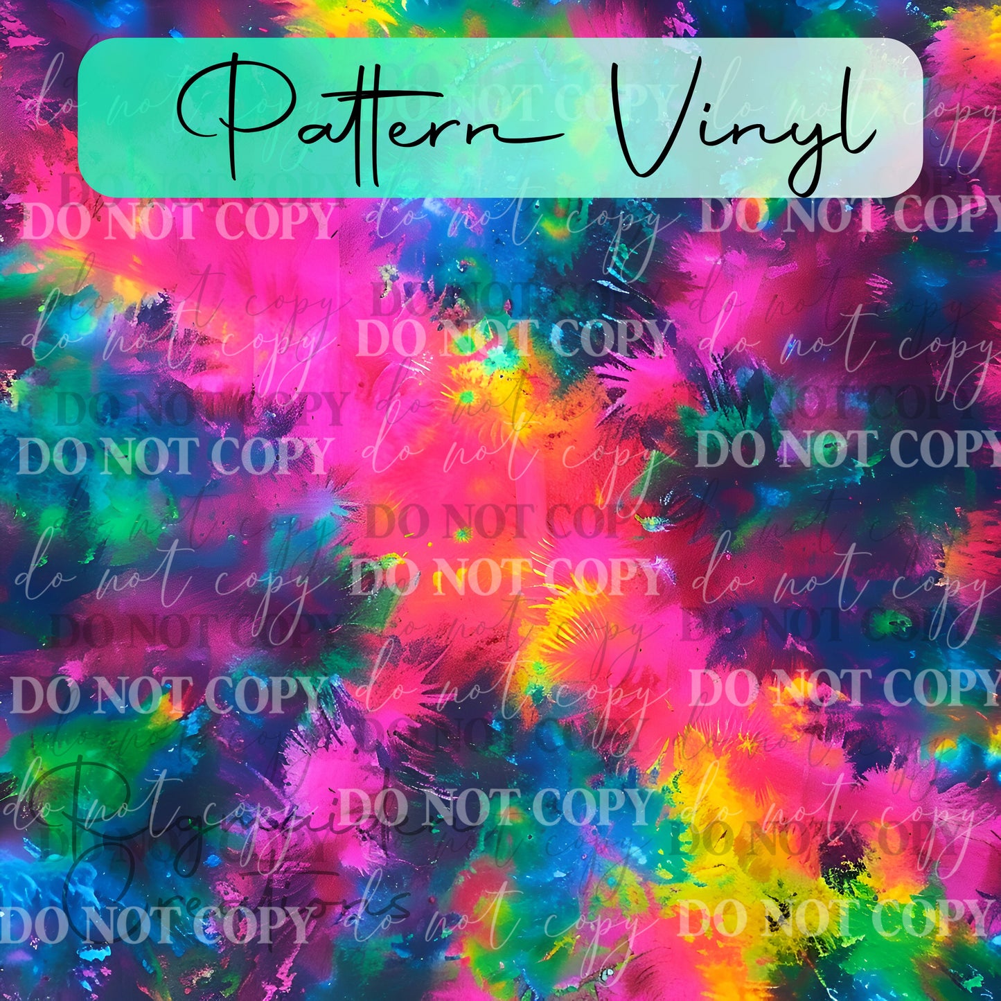 Dark Rainbow Tie Dye 2 Vinyl