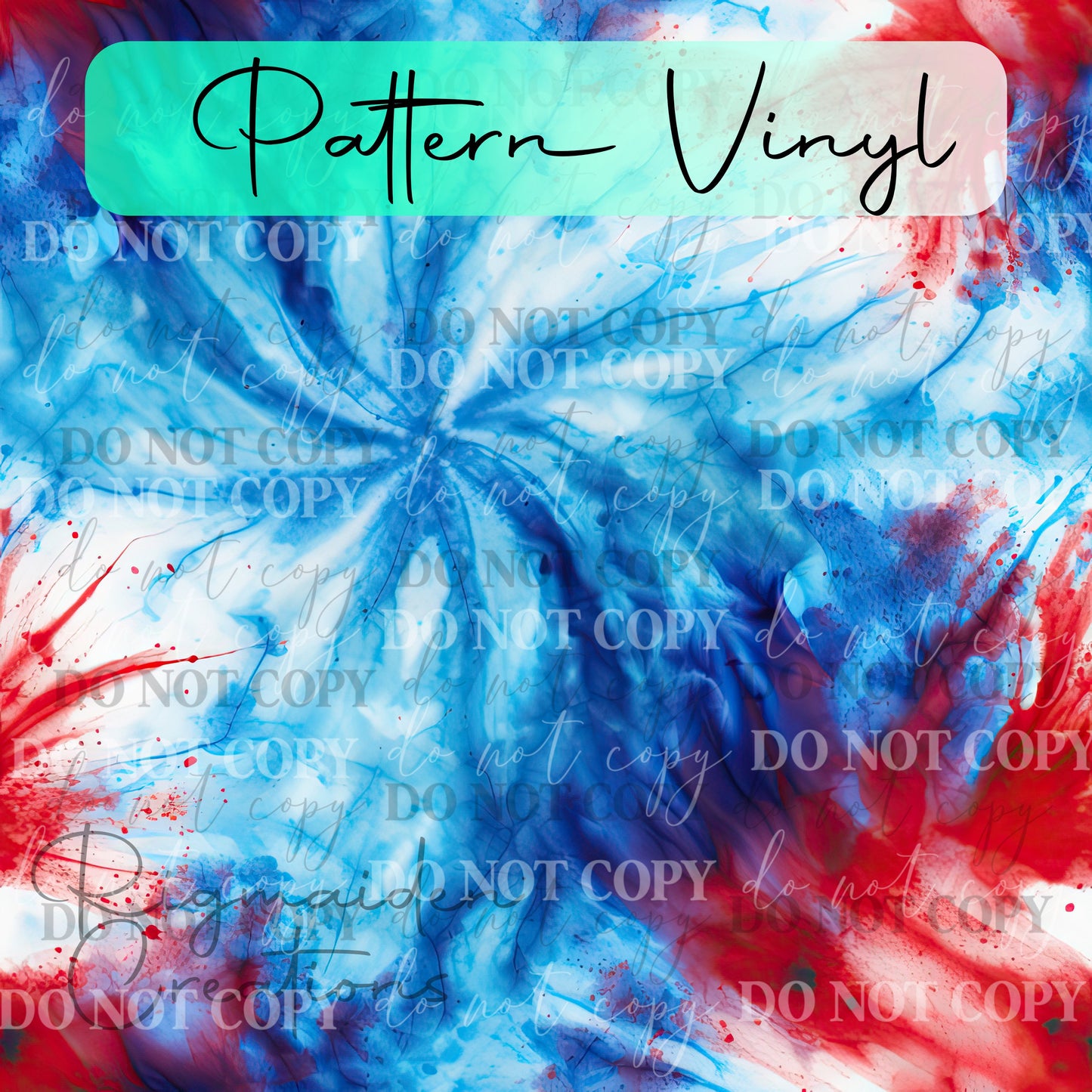 Patriotic Tie Dye 3 Vinyl