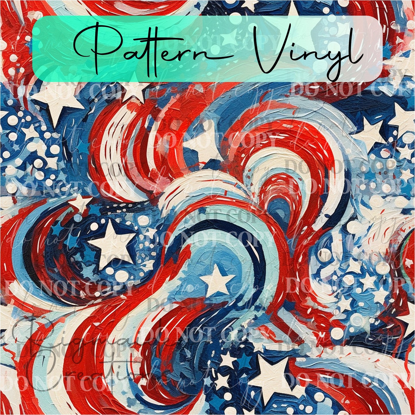 Patriotic Swirls 2 Vinyl