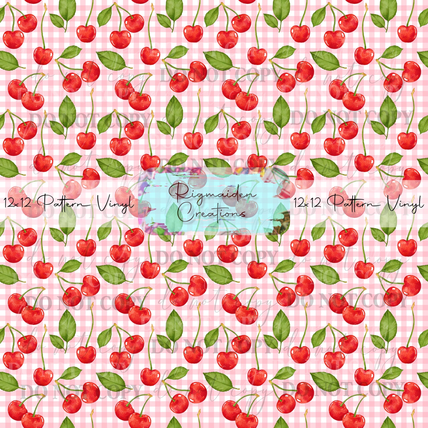 Plaid Cherry Vinyl