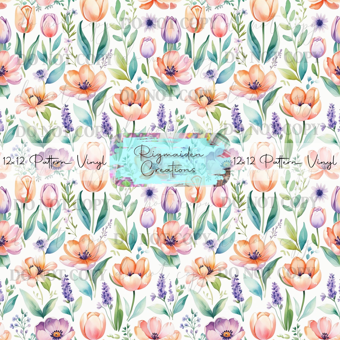 Watercolor Poppy Vinyl