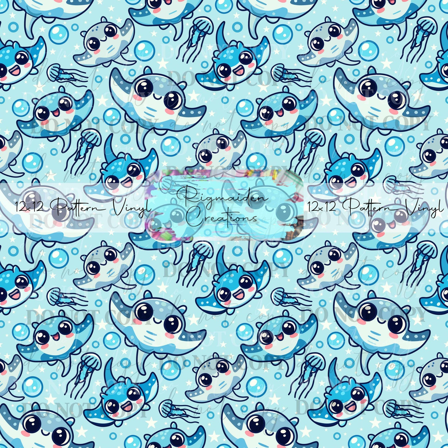 Cute Manta Rays Vinyl
