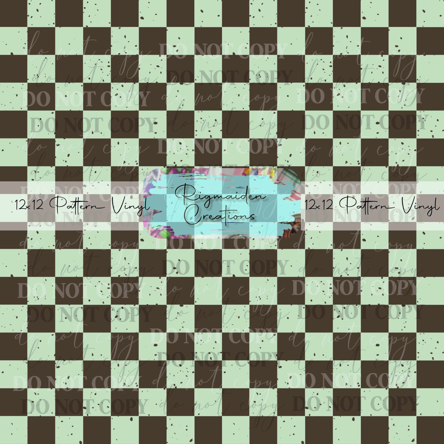Mint Chocolate Checkers Vinyl