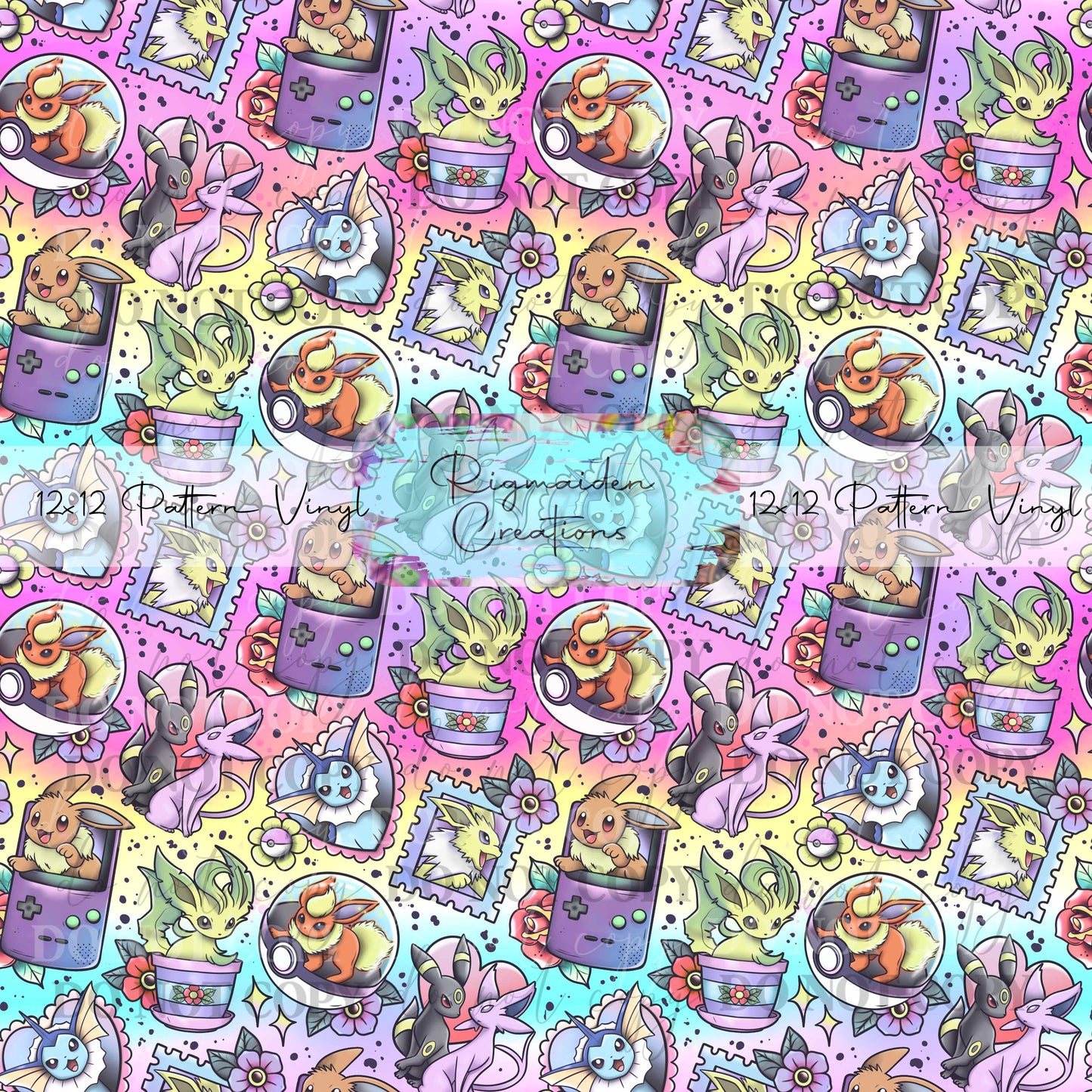 Eeveelutions Rainbow Vinyl
