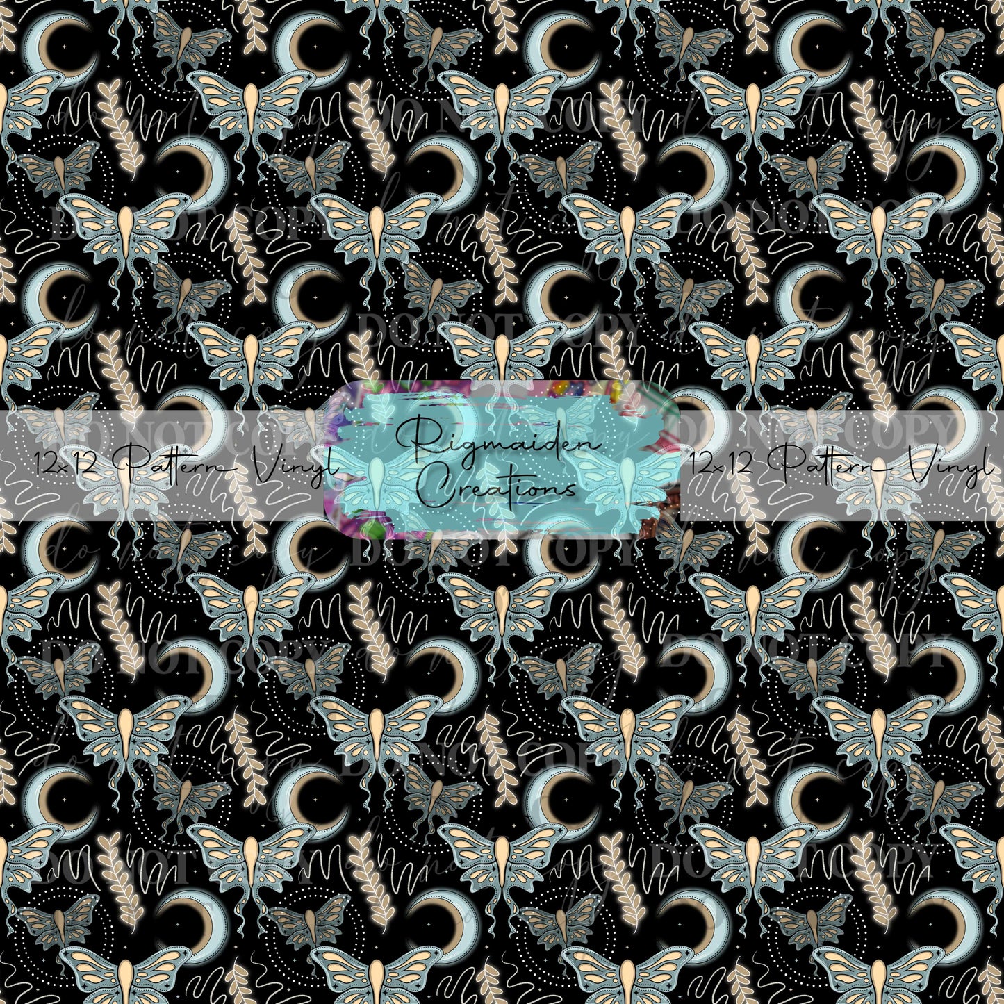 Teal Celestial Butterfly Vinyl
