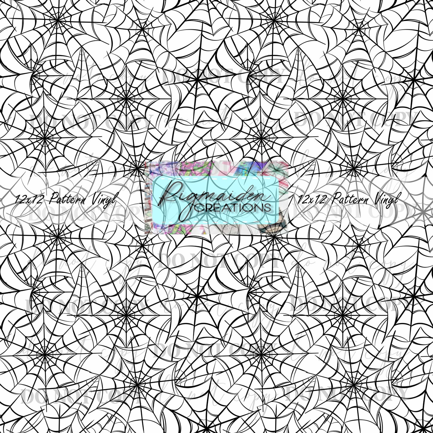Black Sketch Webs Vinyl
