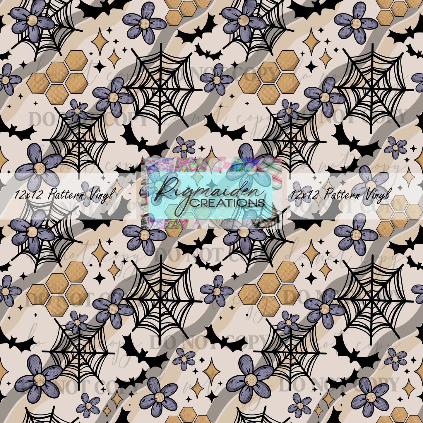 Spooky Bee Florals Vinyl