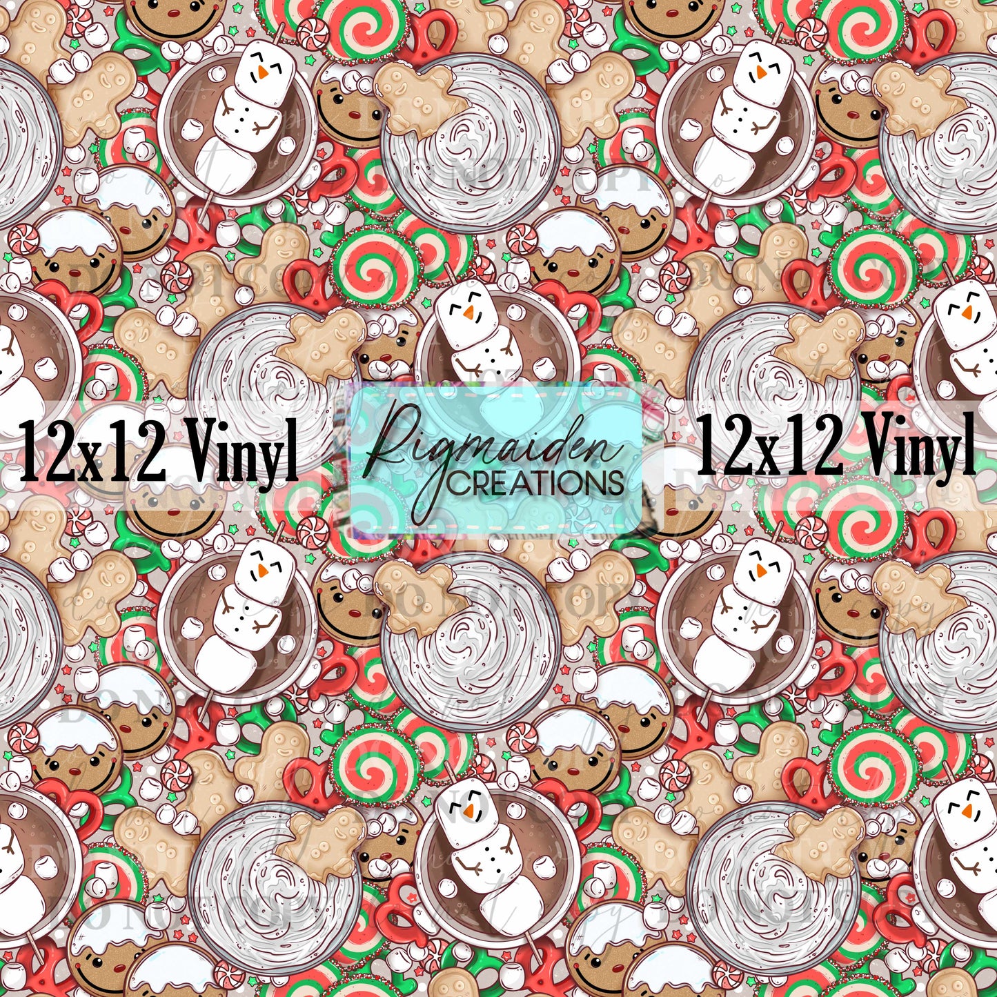 Christmas Mugs and Cookies Suprima Vinyl