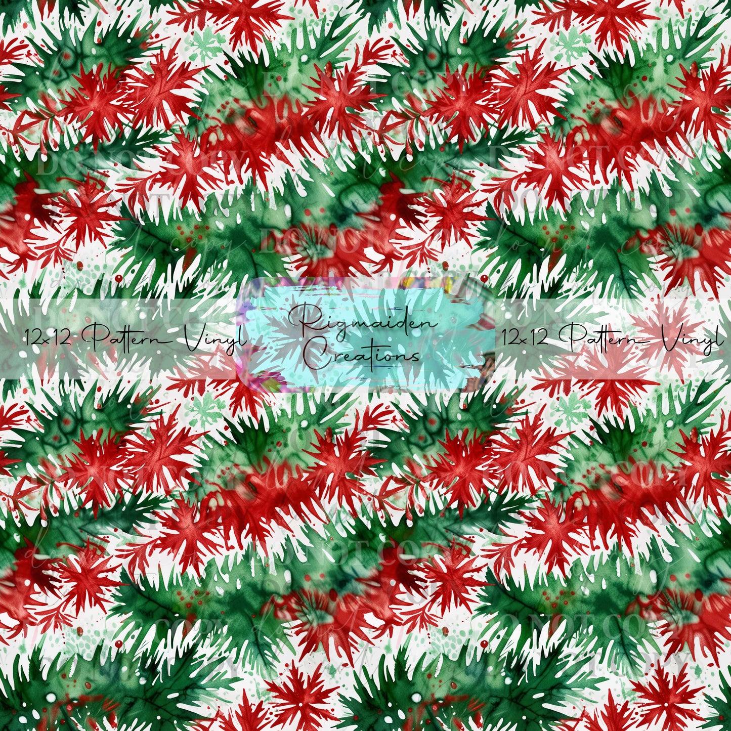 Christmas Tie Dye Vinyl