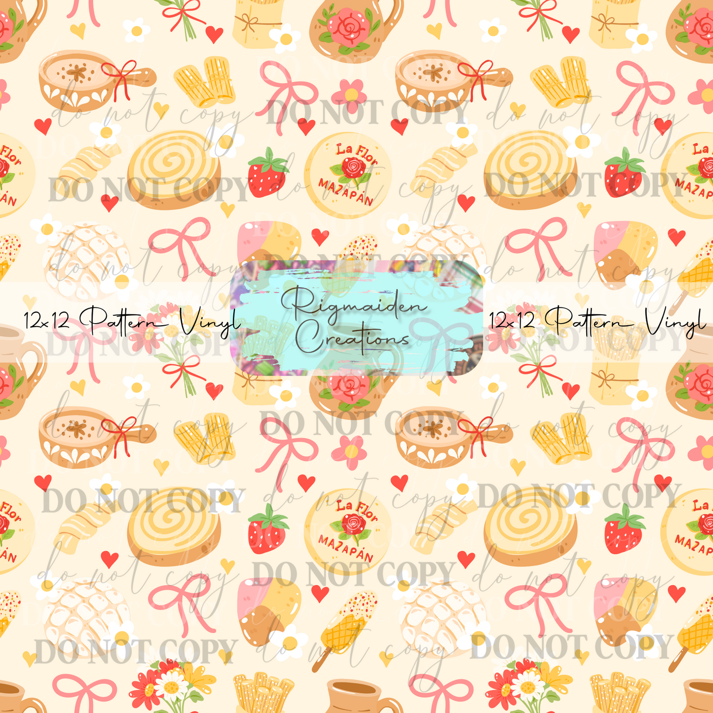 Mexican Dulces Cream Vinyl