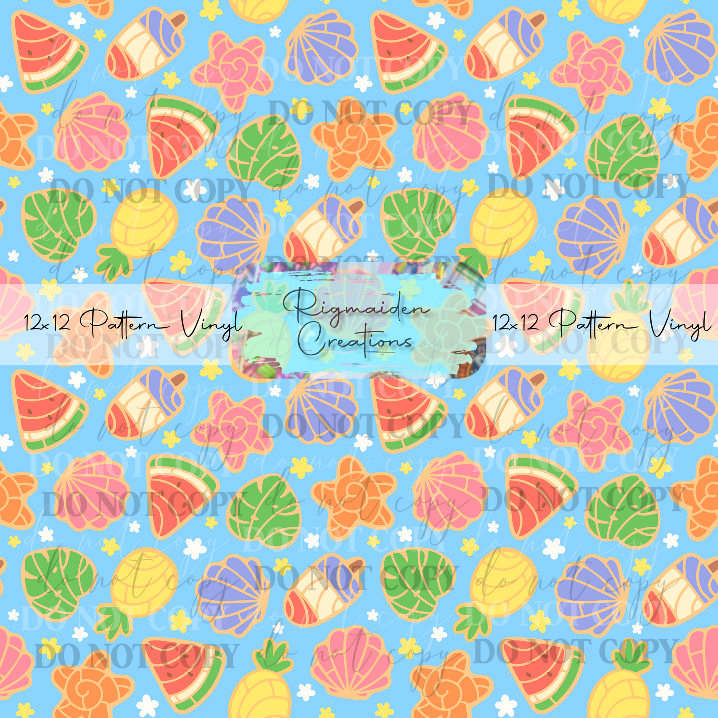 Summer Conchas Blue Vinyl