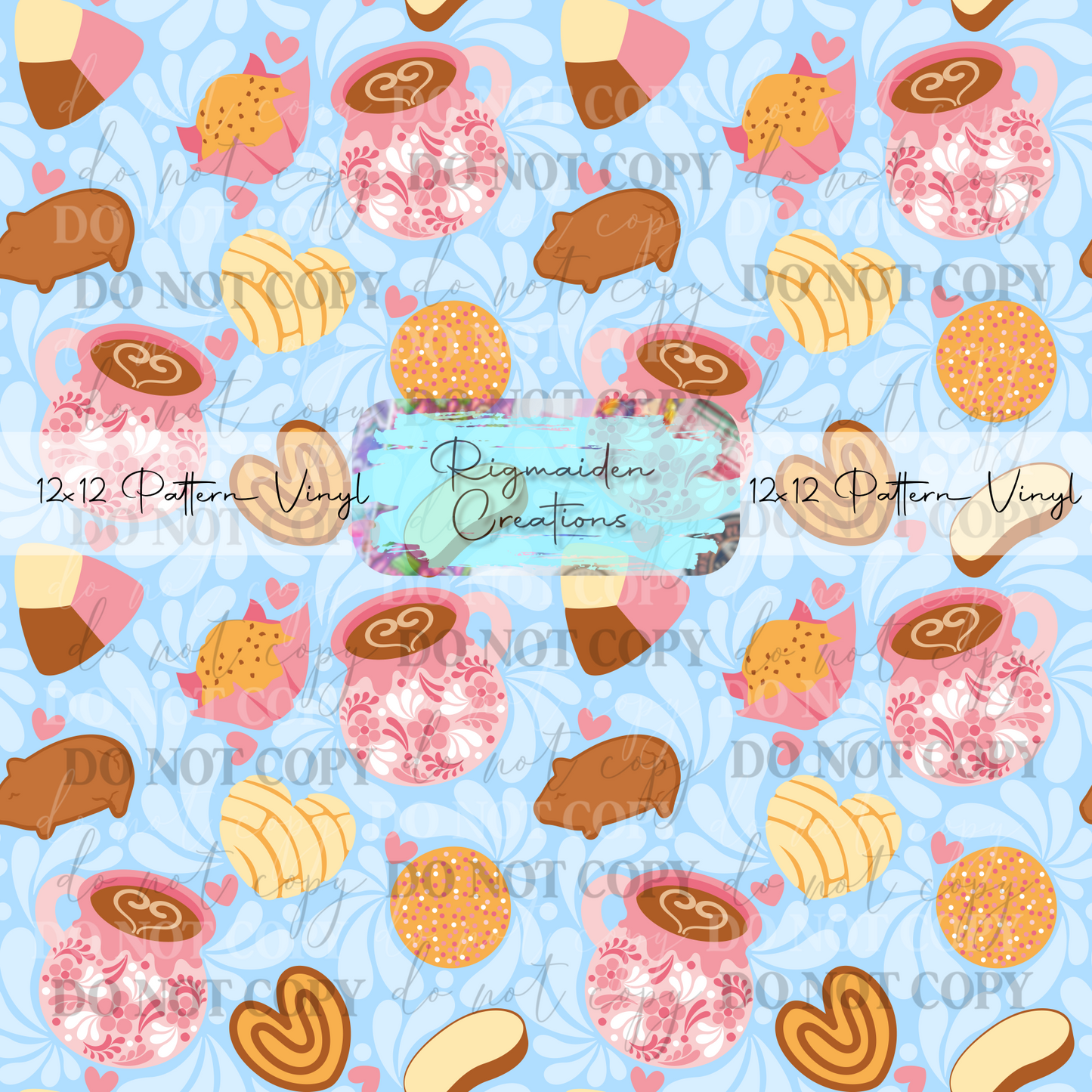 Talavera Pan Dulces Blue Vinyl