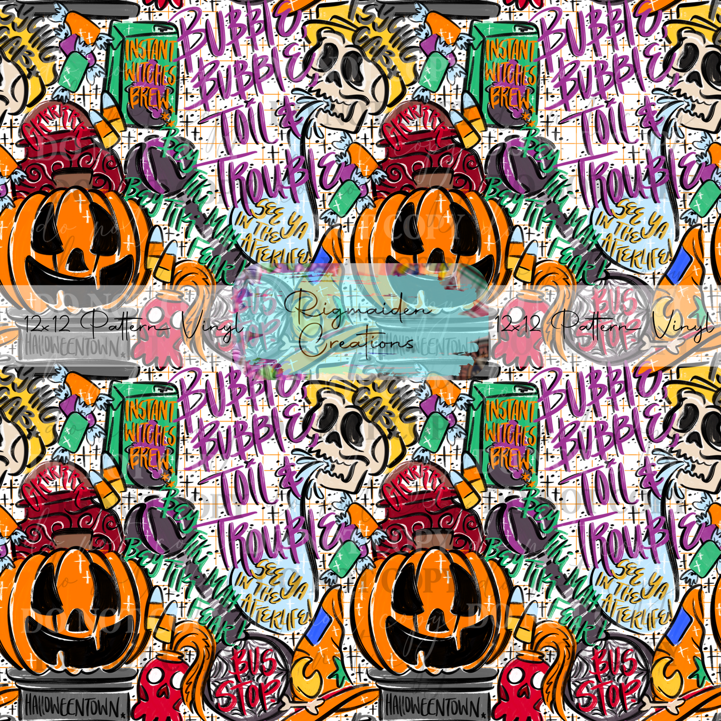 Halloweentown Sketch Doodles Vinyl