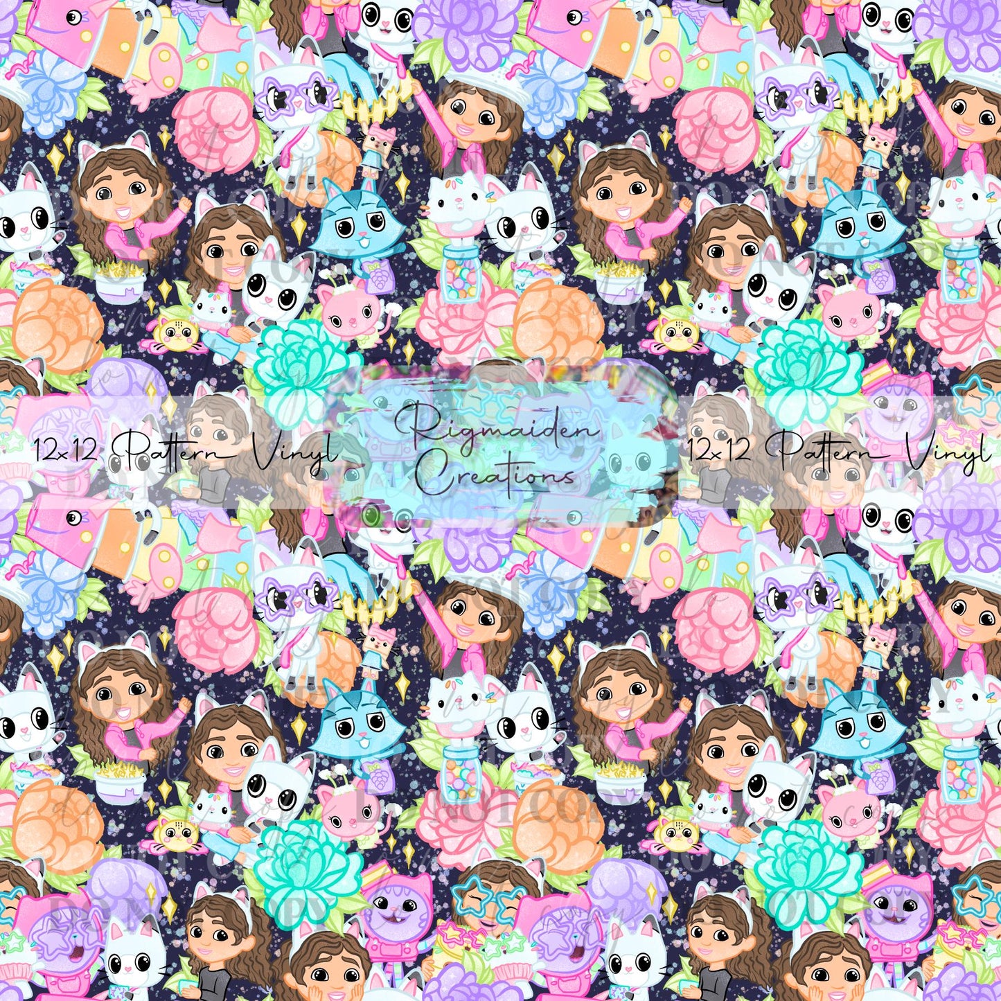 Gabby Dollhouse Navy Vinyl